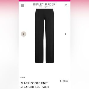 Ripley Radar straight leg ‘magic’ pants in size M
